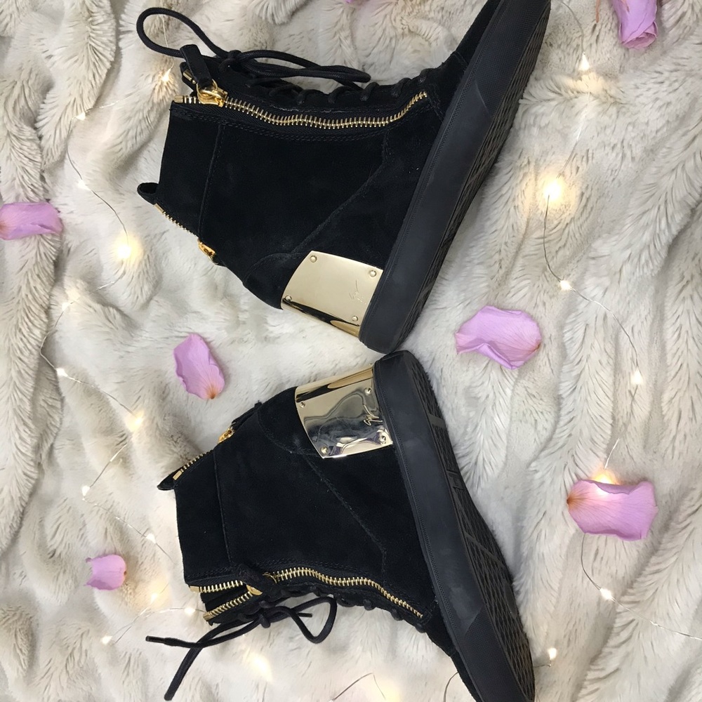 Giuseppe Zanotti | Black wedge heel sneakers